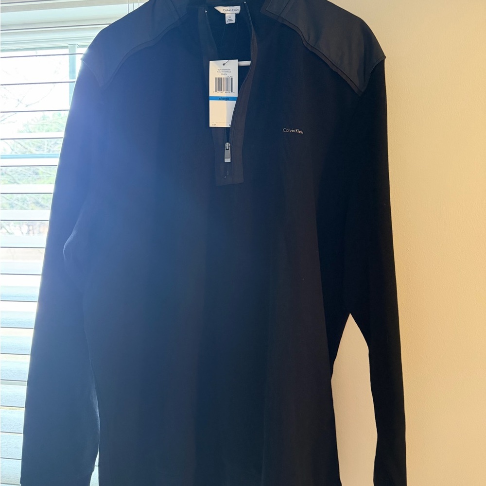 NWT - Men’s Calvin Klein Black Zip-Up Jacket